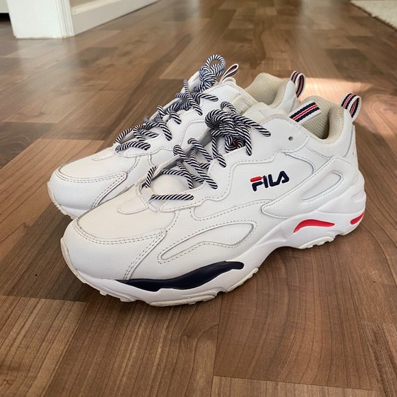 FILA Womens Ray Tracer White Running Shoes Sneakers Size 8.5 Excellent Condition - Picture 9 of 10